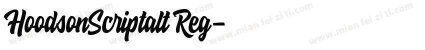HoodsonScriptalt Reg字体转换